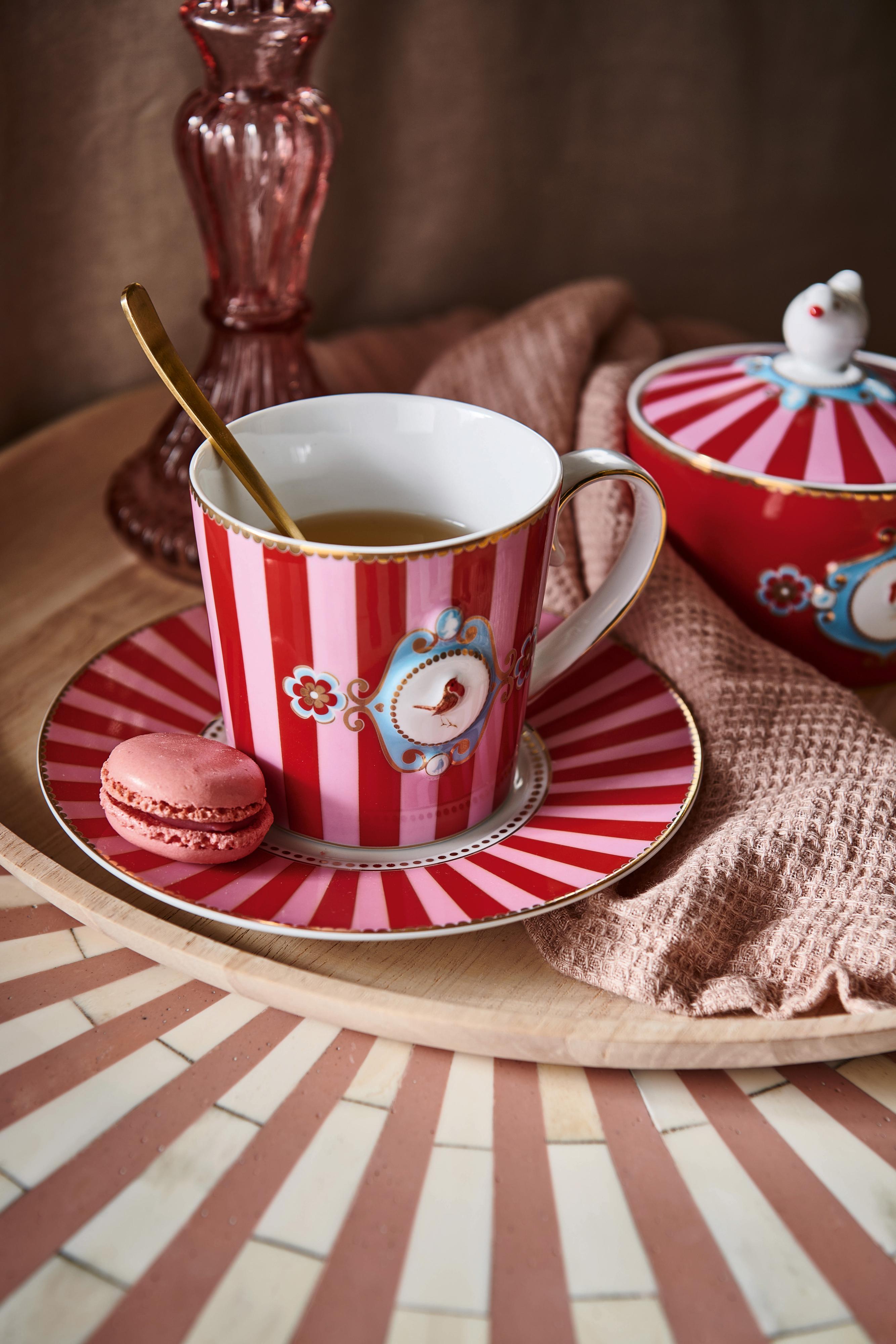 Pip Studio Love Birds FW2024 Tableware Red Pink 04